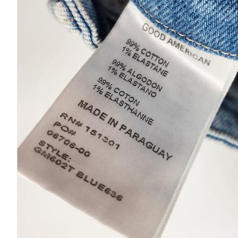 New NWT Good American Good Mom Jeans Size 20 Light Wash - Picture 15 of 16
